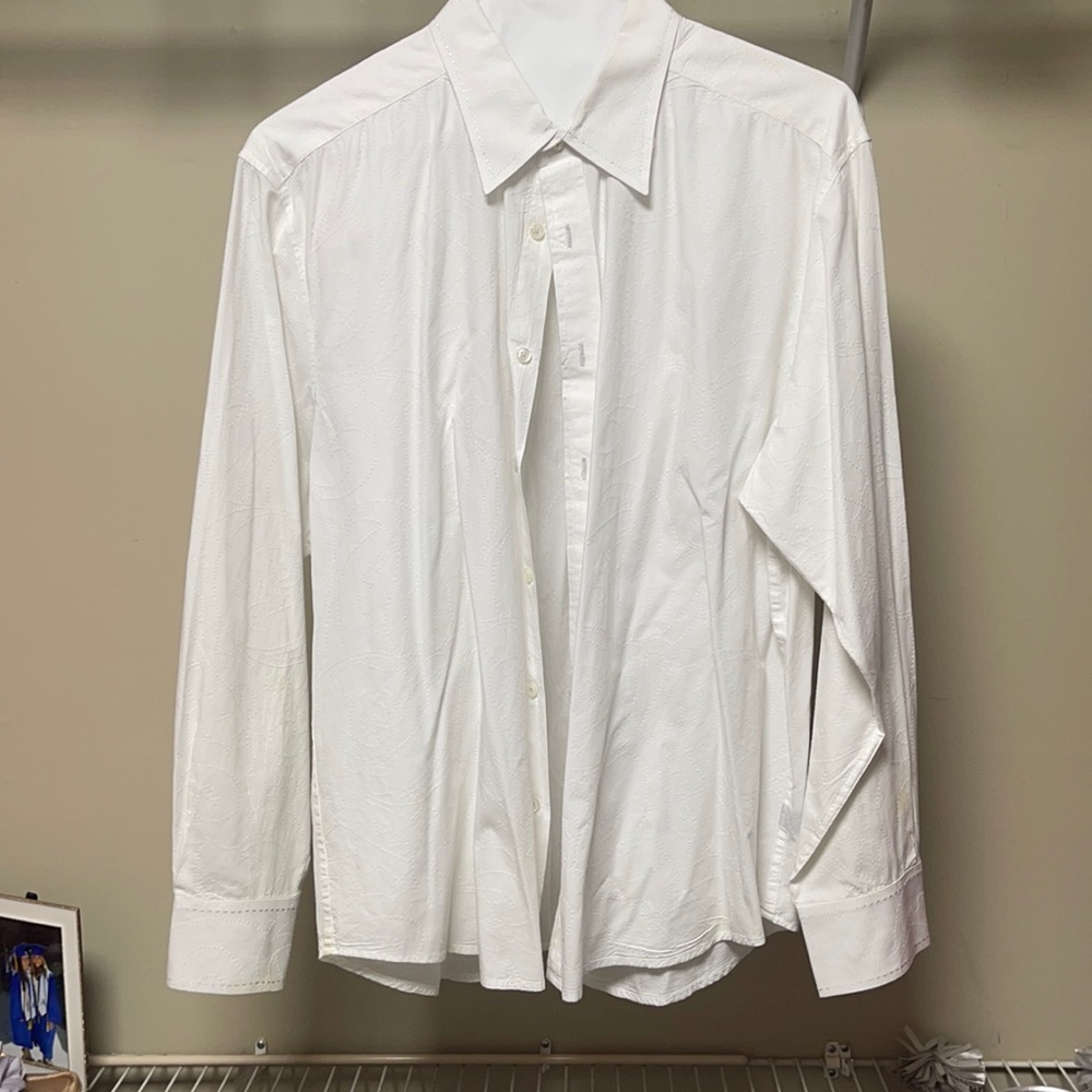 J. Campbell white with white pattern stitching